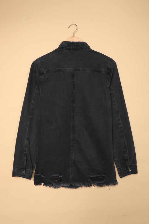 Ripped Denim Jacket